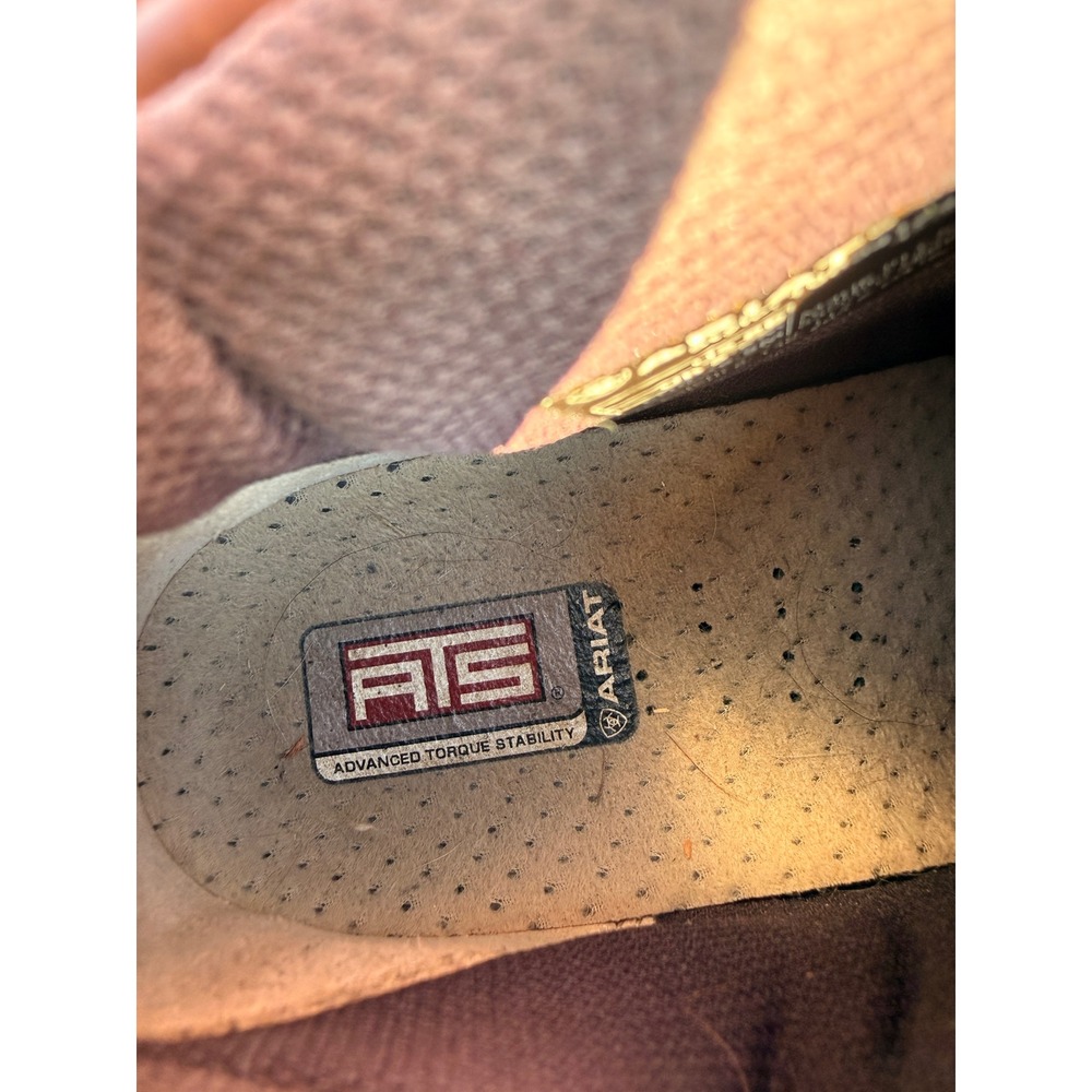 Ariat Terrain H2O Boots Copper Brown 8 B Leather Waterproof Hiking Equestrian - Picture 4 of 11